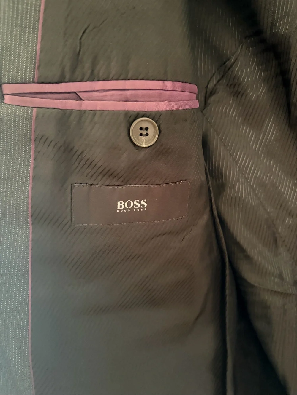 Hugo Boss Men's Charcoal Gray Two-Button Sport Coat